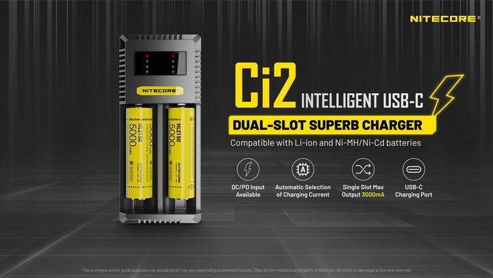 Produktbild Nitecore USB-C Ladegerät CI2