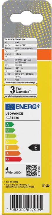 Produktbild Osram Dulux S (G23, 4 W, 500 lm, 1 x, E)