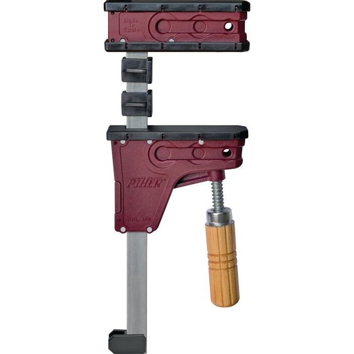 Piher, Schraubstock + Zwinge, Korpuszwinge PRL 400 Spann-W.300mm A.80mm Spreiz-W.min./max.450mm (300 mm)