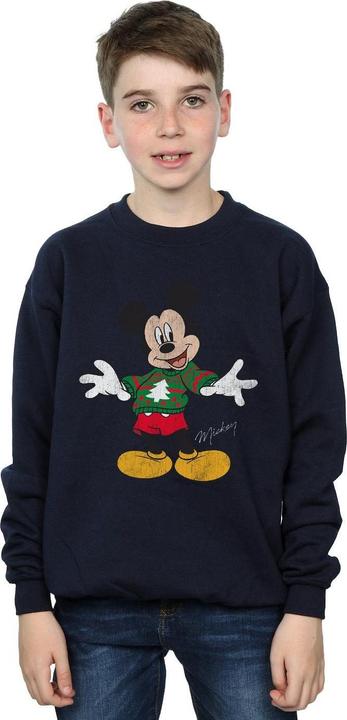 Actual product image Disney Boys Mickey Mouse Christmas Jumper Sweatshirt (152, 158)