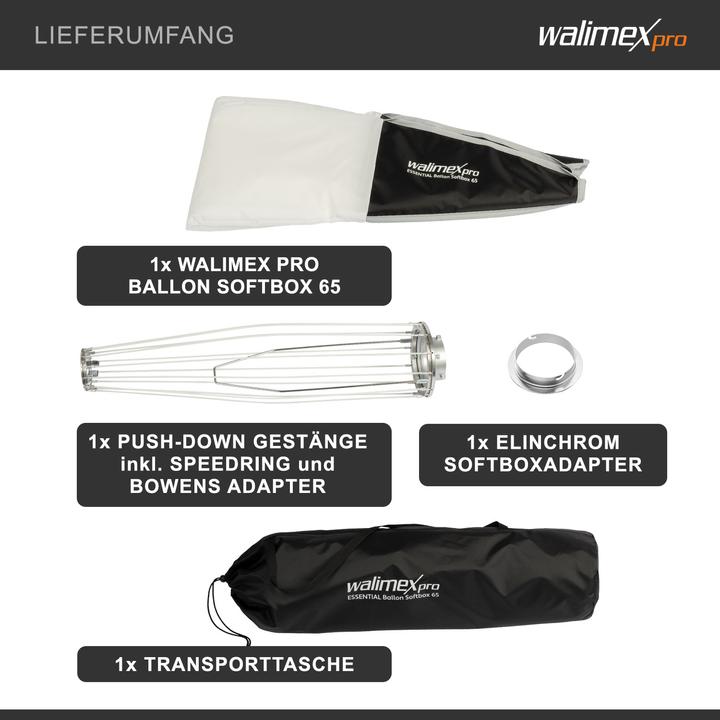 Produktbild Walimex pro Essential Ballon Softbox 65 Elinchrom (Softbox, 65 cm)
