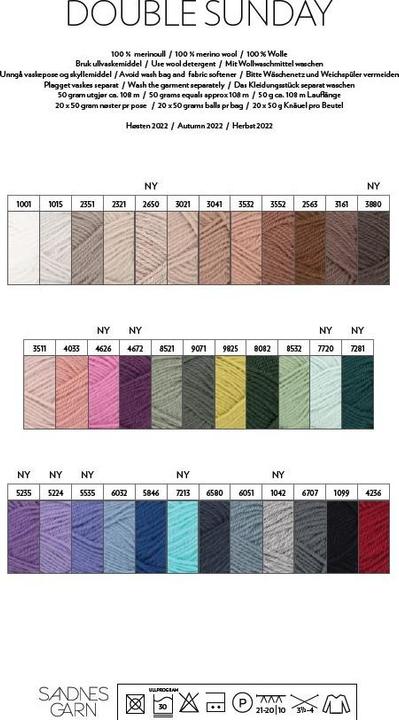 Image du produit Sandnes Garn Double Sunday (108 m)