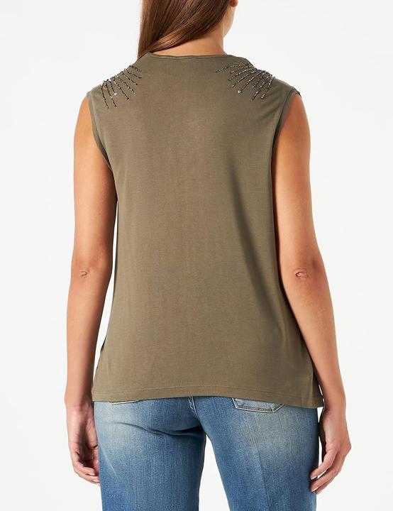 Actual product image Pinko Martina Embroidered Jersey Top (XS)