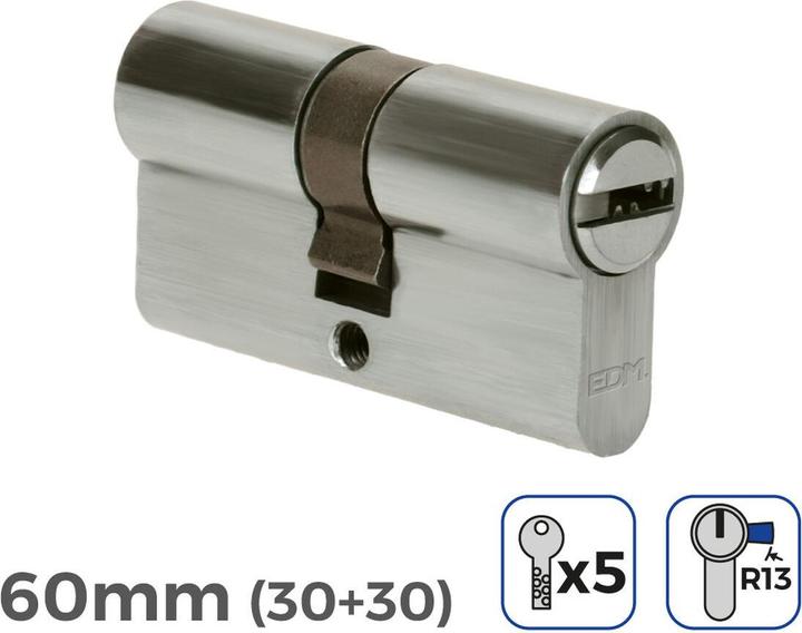 Immagine prodotto EDM Cilindro 85180 r13 Bit di bloccaggio in nichel corto europeo