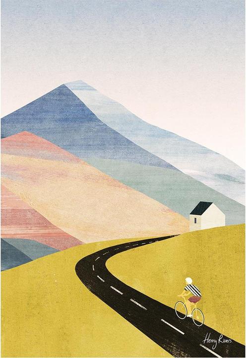 Henry Rivers Cycling Home Print (40 x 30 cm)