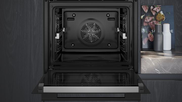 Produktbild Siemens iQ700, Einbau-Backofen, 60 x 60 cm, Schwarz, Edelstahl, HB776GMB1F