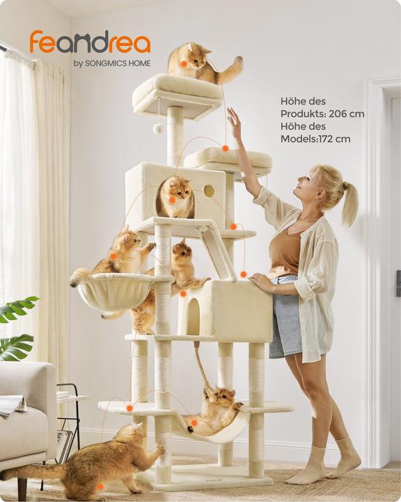 Feandrea Cat Spa (206 cm, Beige)