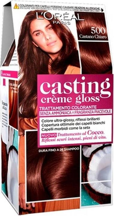 L'Oréal Paris L'OREAL Casting 500 Light Brown Cream No Ammonia (Light Brown Cream No Ammonia)