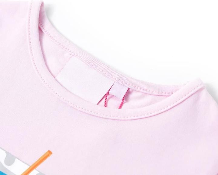 Immagine prodotto vidaXL T-shirt per bambini rosa pallido 92,Materiale: 95% cotone. 5 (92)