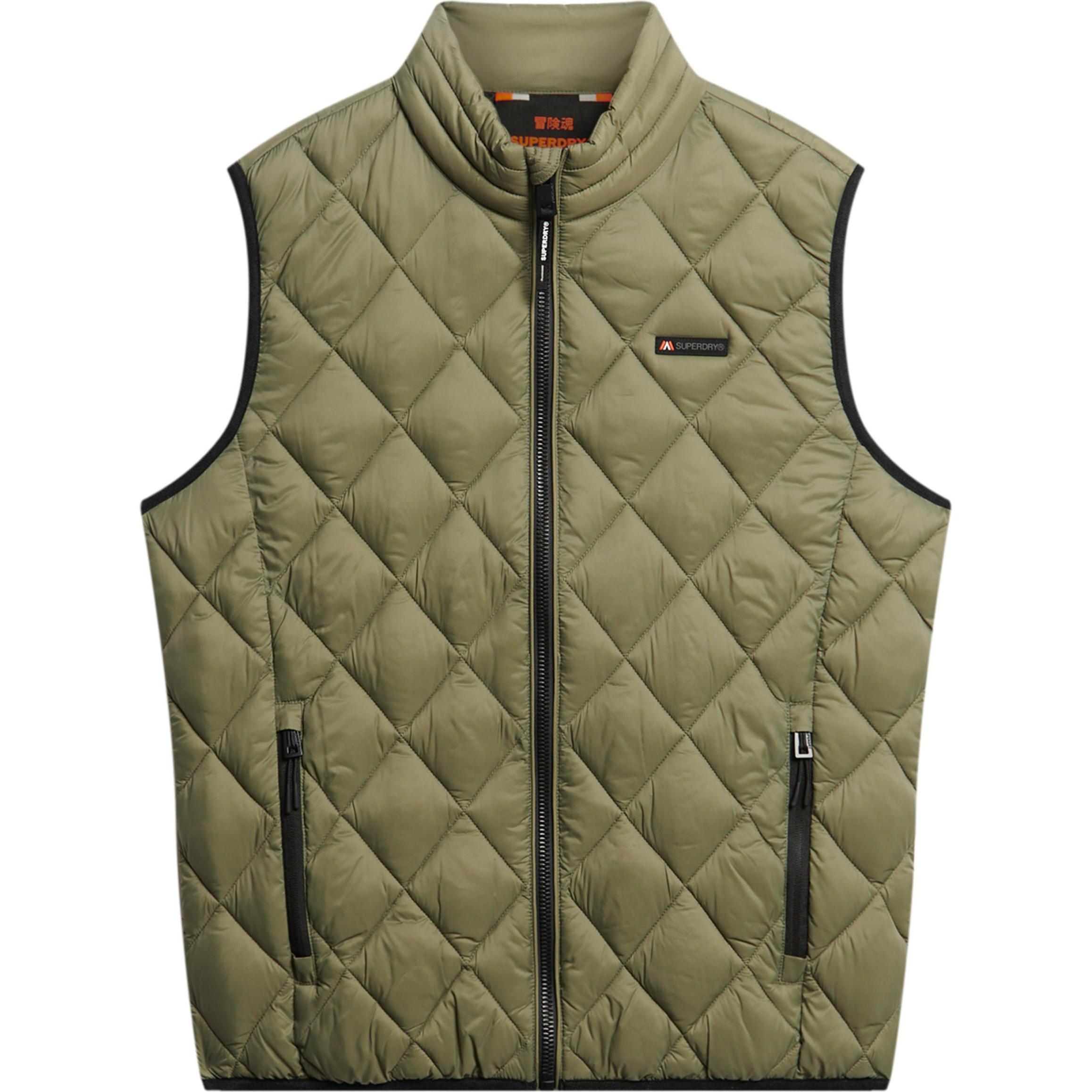 Superdry, Herren, Jacke, Diamond Quilt Fuji Lite (S), Grün, S