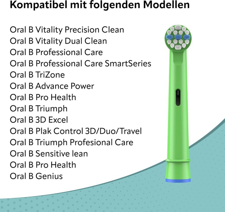 Actual product image Ora-Care Replacement brushes for children compatible with Oral-B 8-pack (8 x)
