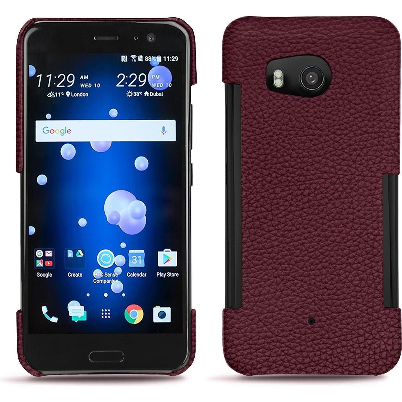 Noreve Lederschutzhülle (HTC U11), Smartphone Hülle, Violett