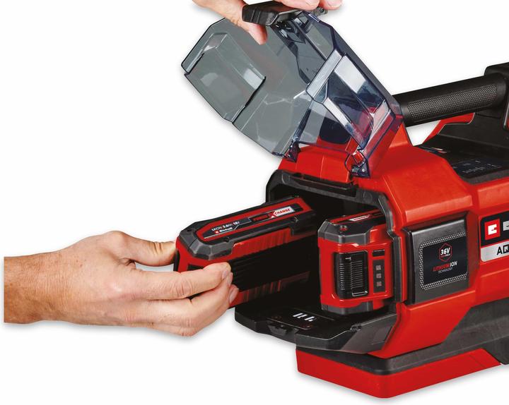 Produktbild Einhell Akku-Gartenpumpe Aquinna 36/38 F LED Automatic + 2x Starterset