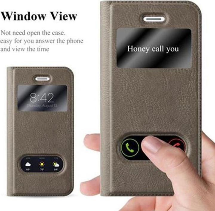 Produktbild Cadorabo Book mit View Doppelfenster Cover (Apple iPhone 5)
