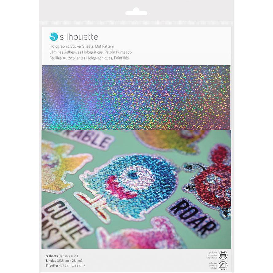 Silhouette Stickerpapier Holographic dots