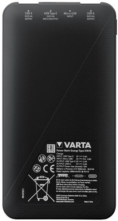 Actual product image Varta Energy (5000 mAh, 12 W, 18.50 Wh)