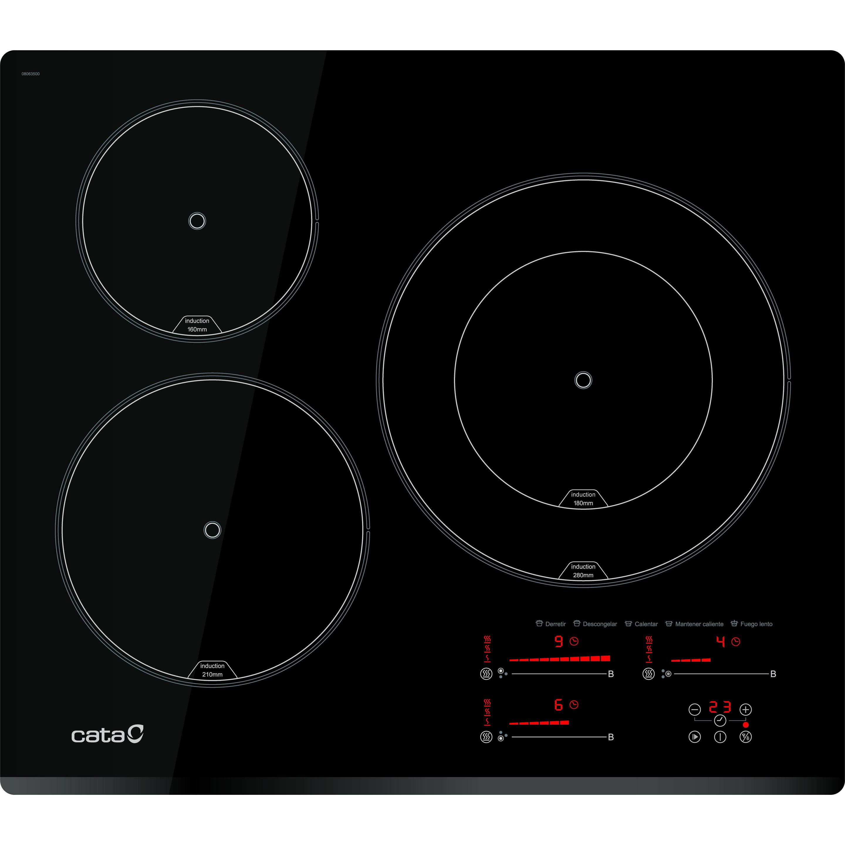 Cata Nero Insb 6028 Bk, Piano Di Cottura,