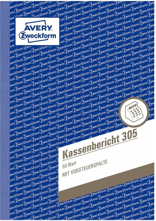 Produktbild Avery Kassenbericht (50 x)