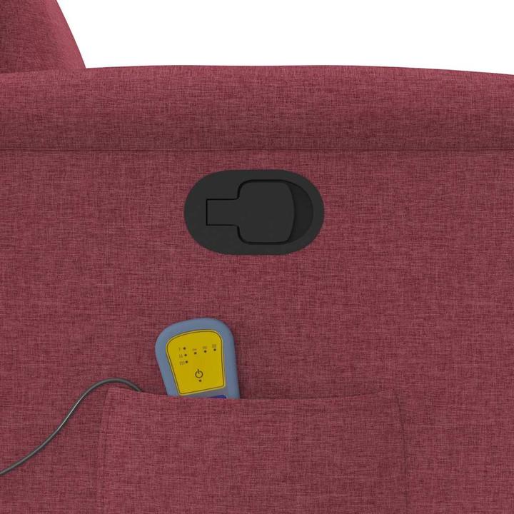 Actual product image VidaXL Massage chair wine red fabric
