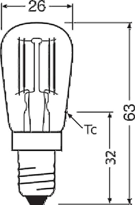 Produktbild Osram LED-Lampe (E14, 1 W, 70 lm, 1 x, G)