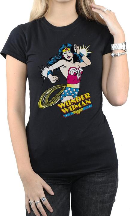Actual product image Wonder Woman Womens/Ladies Lasso Cotton T-Shirt (M)