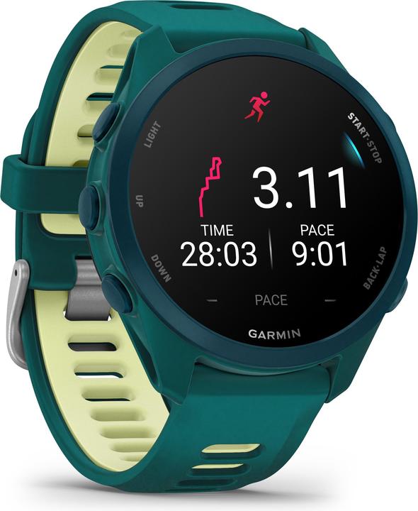 Produktbild Garmin Forerunner 170 Music GPS Running Watch, blue-green