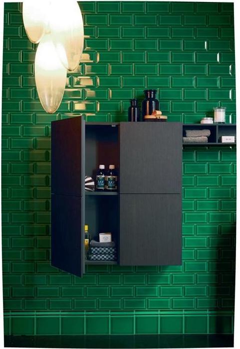 Actual product image Duravit Half-tall cabinet L-CUBE 700x243x800mm dark brushed oak (70 x 24.30 x 80 cm)