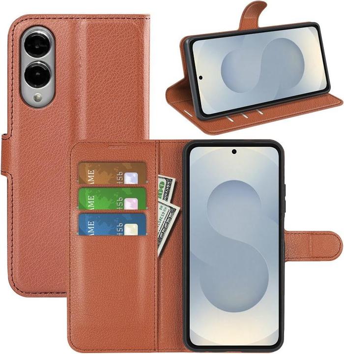 Produktbild Cover-Discount Galaxy S25 Edge - Leder Etui Hülle (Samsung Galaxy S25 Edge)