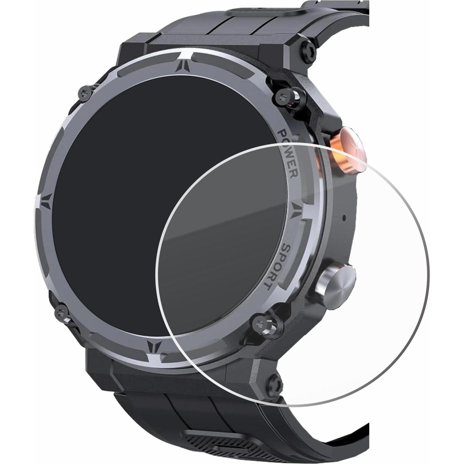 Thumbnail - Savvies Panzerglas Schutzglas Displayschutz, Smartwatch Schutzfolie, Transparent