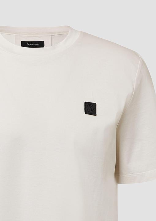 Produktbild S.Oliver T-Shirt T-Shirt aus merzerisierter Baumwolle mit Logo-Detail (M)