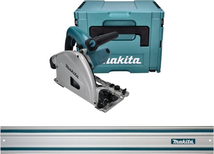 Makita SP 6000 J Scie plongeante 1300 watts 165 x 20 mm + rail de guidage 1500 mm + Makpac