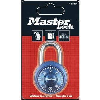 Master Lock, Vorhängeschloss, Vorhangschloss 1533 EURD Tresor Zahlenschloss, 38 mm, bunt, SB