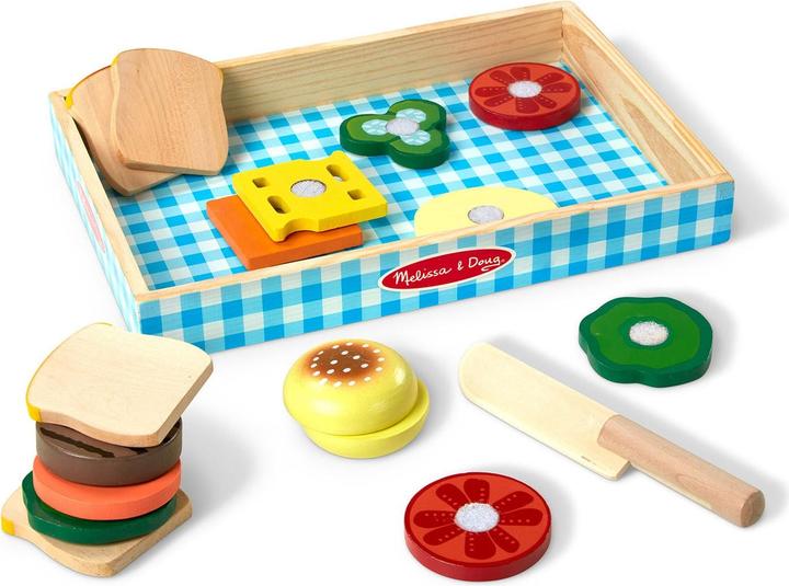 Melissa & Doug Wooden Sandwich Making Play