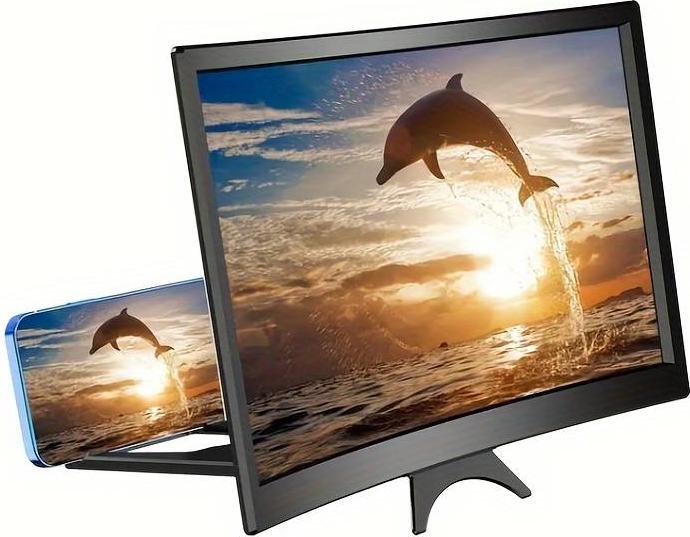 Produktbild PhoneLook Curved Smartphone Bildschirm Lupe 16:9 vergrösserungs Bildschirm screen amplifier