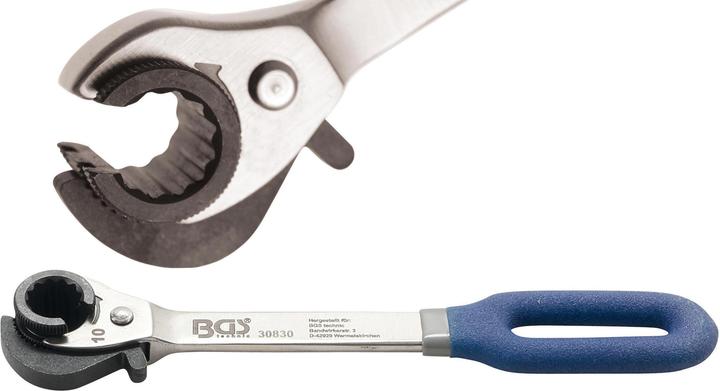 Actual product image BGS Ratchet Ring Spanner open 10 mm (10 mm)