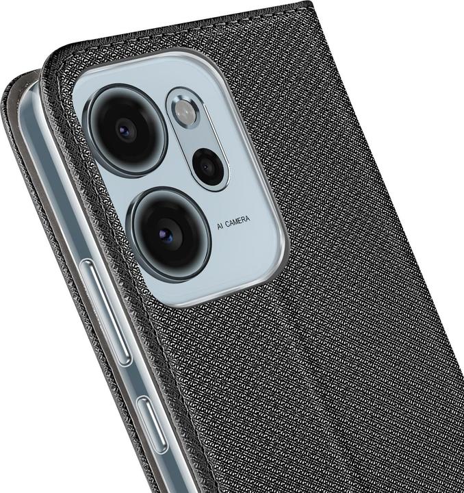 Actual product image OEM Back panel cover SMART CASE Book for OPPO RENO 14 F 5G black (Oppo Reno14 FS 5G)