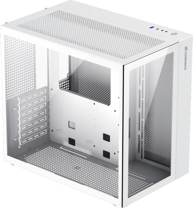 Actual product image GameMax Infinity Gaming Case w/ Glass Side & Front, ATX, Dual Chamber, No Fans inc., Mesh Panels, USB-C, Ful (ATX, mATX, Mini-ITX)
