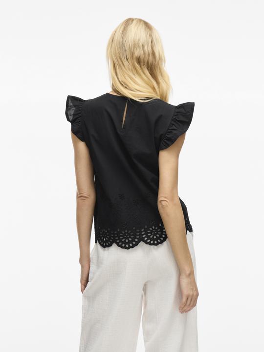 Produktbild Vila VIHORTENSA Stickerei Oberteil mit angeschnittenen Ärmeln (38)