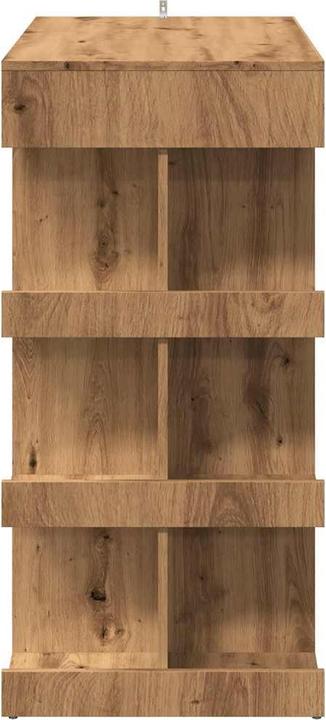 Produktbild vidaXL Bartisch mit Regal Artisan-Eiche 100x50x101,5 cm