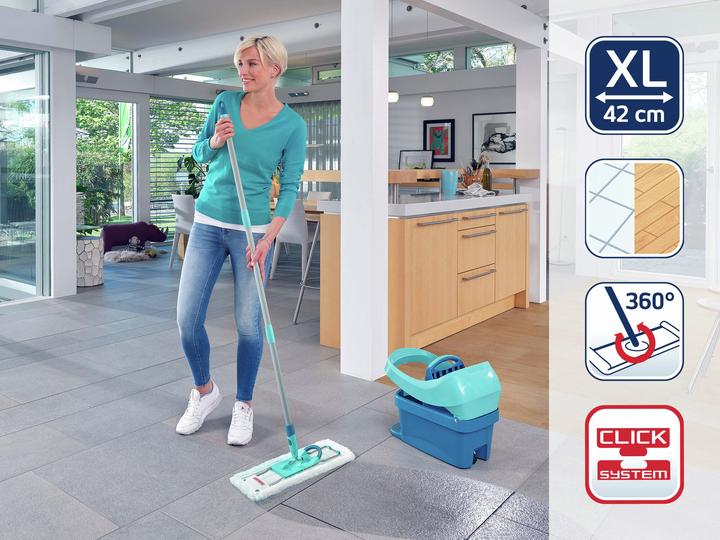 Produktbild Leifheit Bodenwischer Profi XL micro duo + SUPERDUSTER XL (kompakte Box) (1 Stk.)