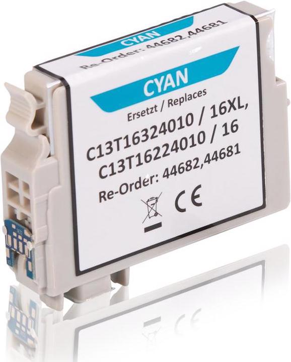 Actual product image Inkadoo Printer cartridges compatible with Epson C13T16324010 / 16XL Ink cartridge, cyan Cyan (C)