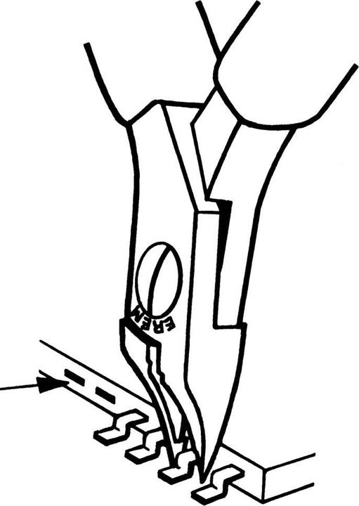 Actual product image Weller Erem Straight tapered vert flush tip cutter (110 mm)