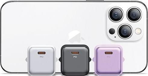 Produktbild Usams Ład. siec. 1xUSB-C PD20W (only head) PD3.0 Fast Charging czarny/black X-ron Series CC183TC01 ( (20 W, 1 Port)