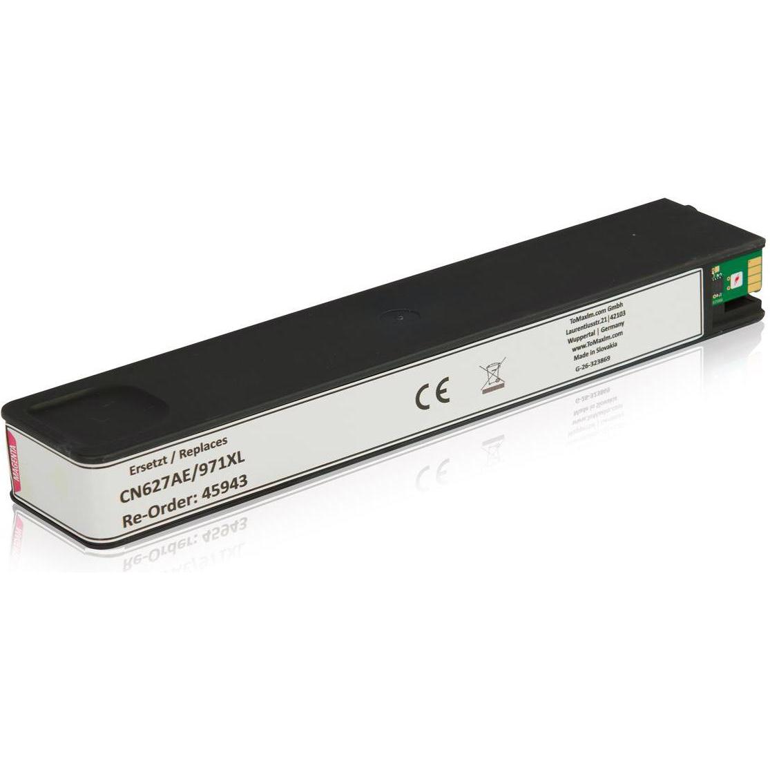 Inkadoo, Druckerpatrone, Druckerpatronen kompatibel zu HP CN627AE / 971XL Tintenpatrone, magenta Magenta (M)