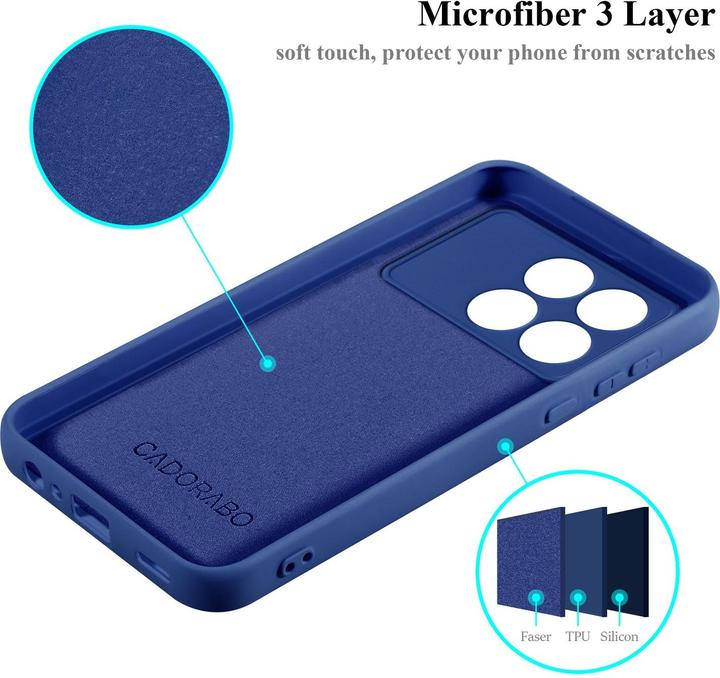 Image du produit Cadorabo Housse pour Xiaomi Poco X6 Pro TPU en design Liquid Protection silicone (Xiaomi Poco X6 Pro)