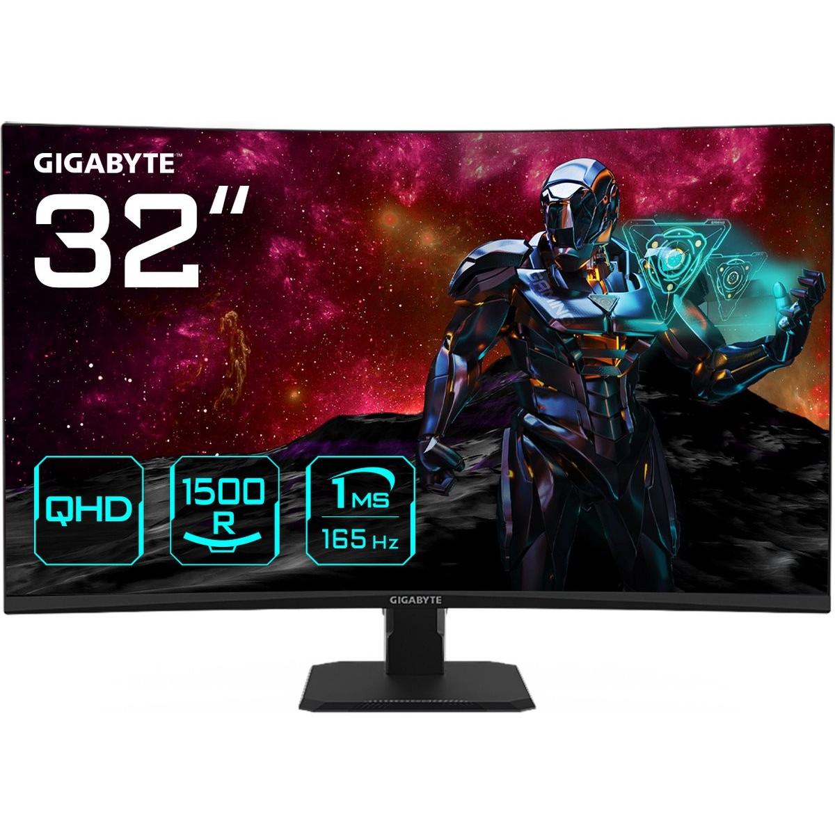 Gigabyte GS32QC (2560 x 1440 Pixel, 31.50"), Monitor, Schwarz