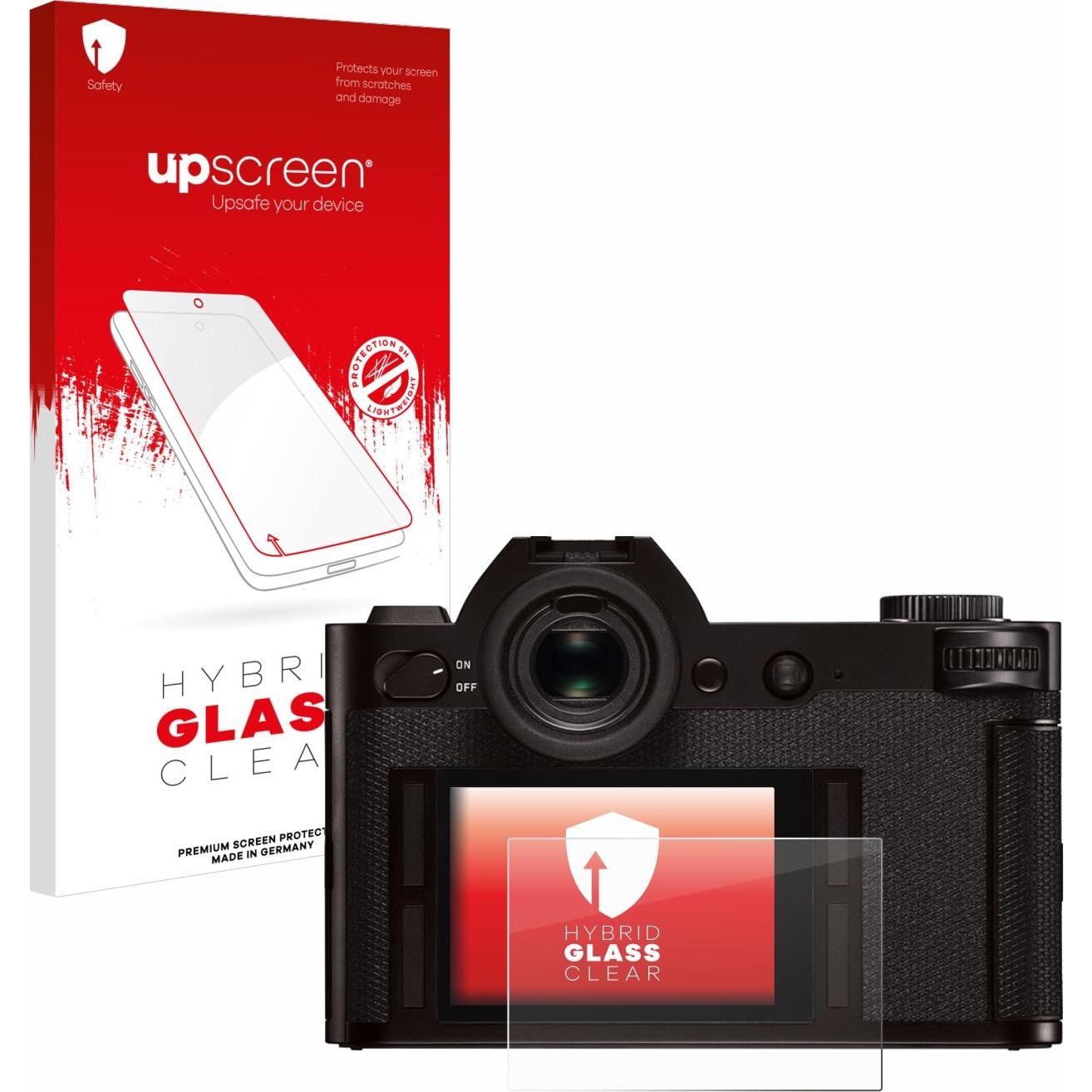 upscreen Schutzglas Schutzfolie Displayschutz Display Schutz Glas Folie klar (Displayschutz), Kameraschutz