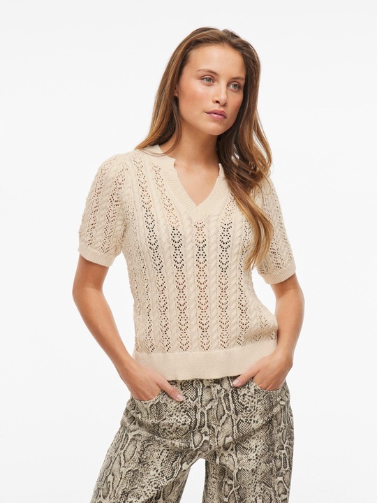 Produktbild Vila Kurzarm Stricktop (M)