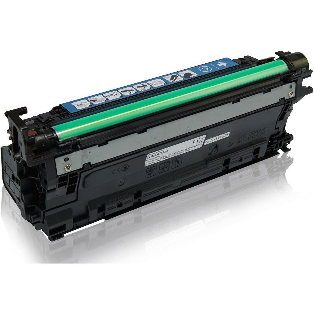 Thumbnail - Inkadoo, Toner, Toner kompatibel zu HP CF331A / 654A Toner, cyan Cyan (C)