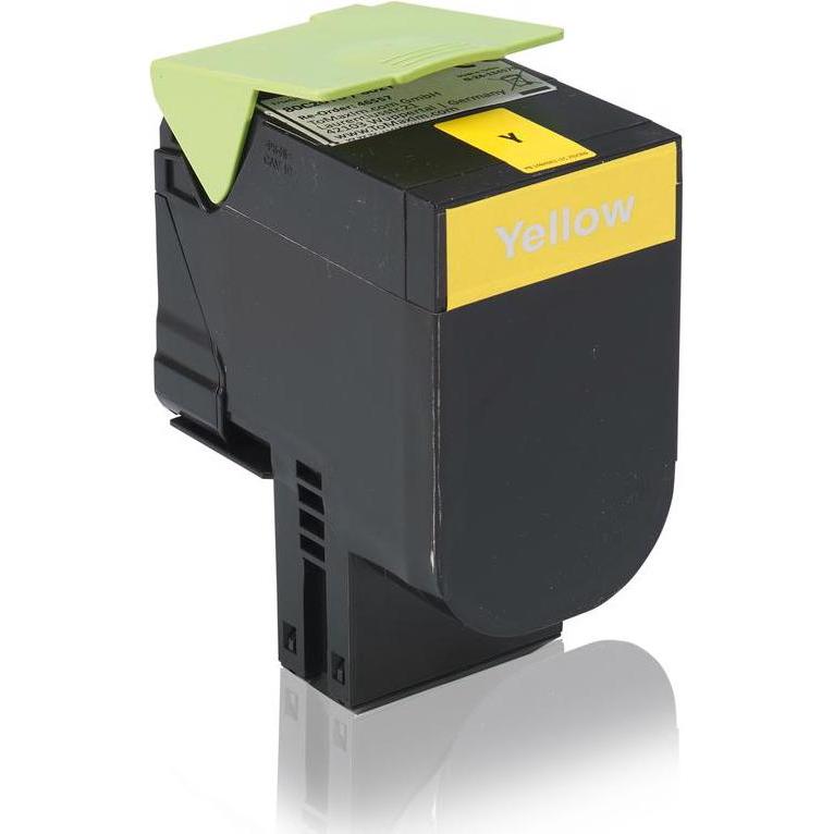 Inkadoo, Toner, Toner kompatibel zu Lexmark 80C20Y0 / 802Y Toner, gelb Gelb (Y)